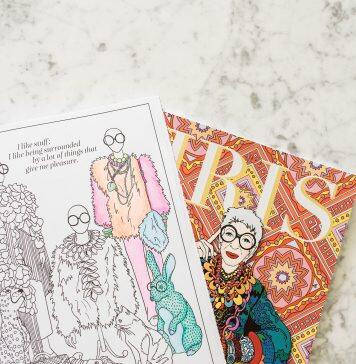 New Iris Apfel Coloring Book Will Support Student Scholarships