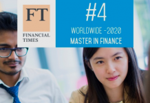 ESSEC ranked 4th in the Financial Times Master in Finance Ranking 2020