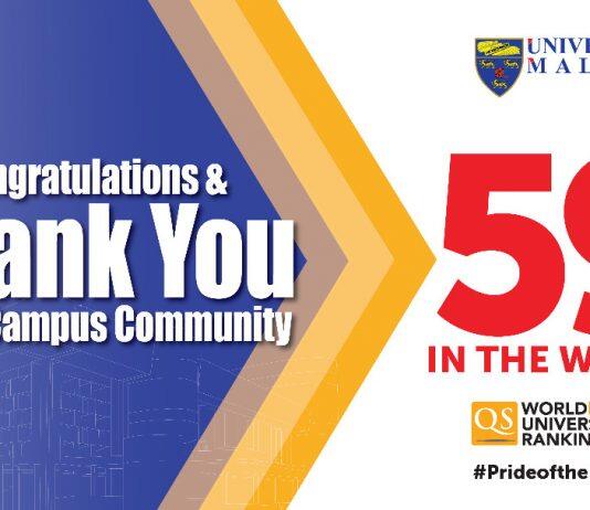 Universiti Malaya TOP 60 in the World