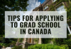 Tips for Applying to Grad School in Canada