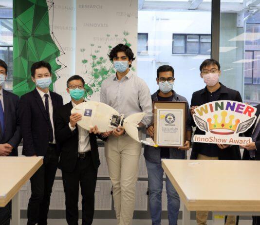 HKU Engineering student team developed robotic fish sets World Record for the second time