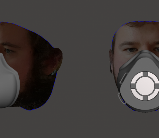 Reusable facemasks made using smartphones and 3D printers