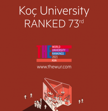 Koç University has been ranked in the 2021 Times Higher Education Asia University Rankings