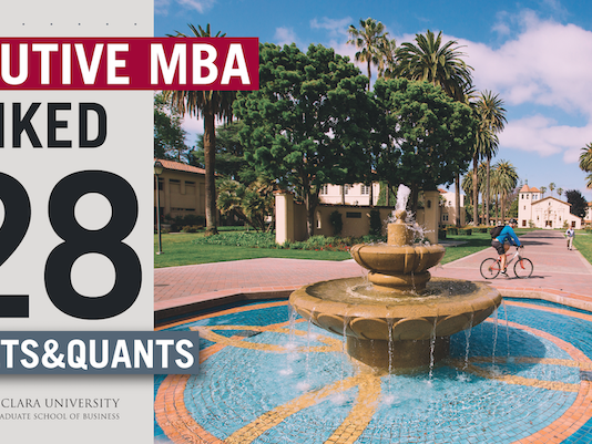 Santa Clara University’s Executive MBA Ranked No. 4 In California