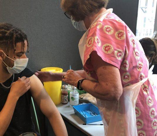 Hundreds of young people receive first Covid-19 jabs during two-day walk-in vaccination drive for over-18s at Kingston University
