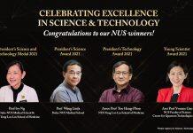 National University of Singapore scientists conferred national honours for research excellence