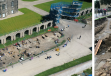 Ancient tower at Auckland Castle uncovered