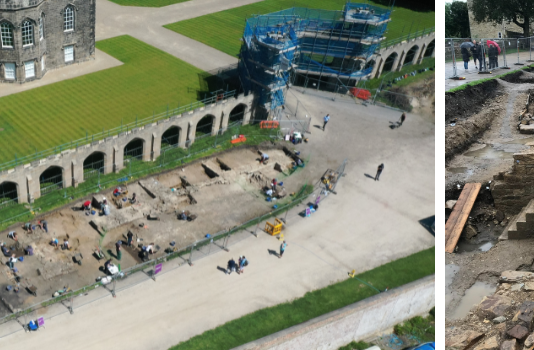 Ancient tower at Auckland Castle uncovered