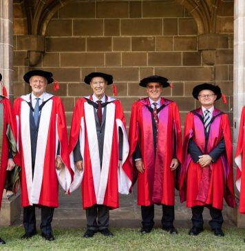 University of Melbourne confers six honorary doctorates