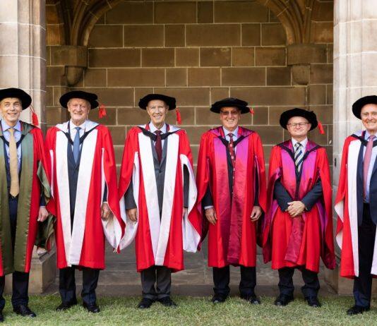 University of Melbourne confers six honorary doctorates