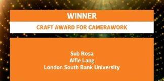 LSBU student wins at RTS London Student Television Awards