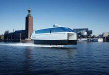 Electric hydrofoil boats beat diesel boats for climate sustainability