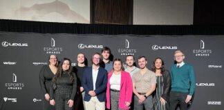 The University of Warwick celebrates after placing in the top three at the “Oscars of Esports”