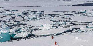 Microplastics found in naturally occurring slime under Arctic ice cap