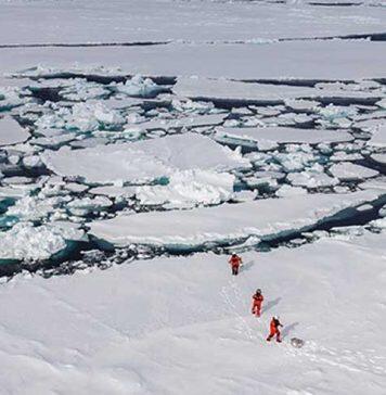 Microplastics found in naturally occurring slime under Arctic ice cap