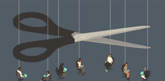 How do pay cuts and layoffs affect morale and productivity?