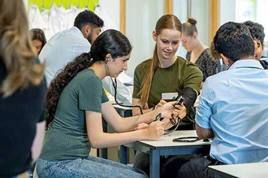 Southampton teens look to future NHS careers by trailing medical students at city hospital
