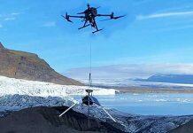 Scientists use drones to land sensors onto glaciers threatened by climate change