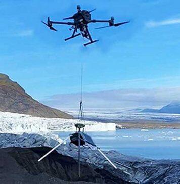 Scientists use drones to land sensors onto glaciers threatened by climate change