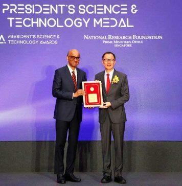 NTU President honoured for contributions with two awards