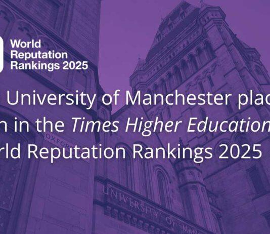 University of Manchester placed 50th in THE World Reputation Rankings 2025