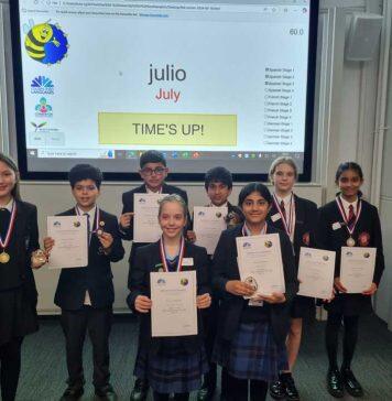Young language learners compete in Spelling Bee with an international twist
