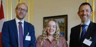 Durham student gives speech at global event at Canadian High Commission