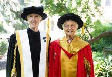 Trailblazing professor and brilliant protégé awarded honorary doctorates